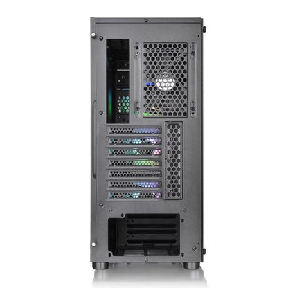 thermaltake pc cabinets thermaltake v250 tg argb mid-tower computer chassis- black