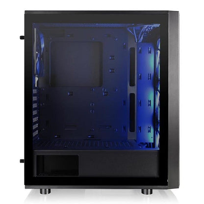 thermaltake pc cabinets thermaltake versa j25 tempered glass rgb edition mid tower computer chassis