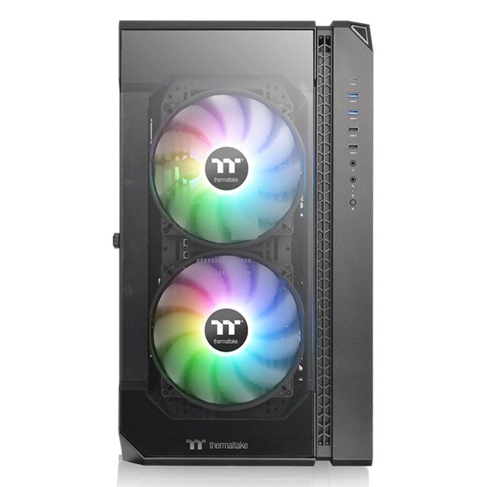 thermaltake pc cabinets thermaltake view 51 tempered glass argb edition full tower computer chassis
