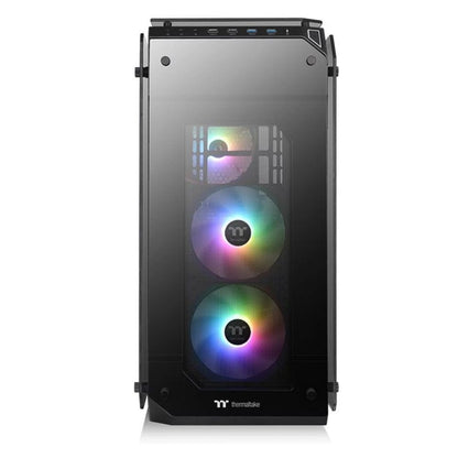 thermaltake pc cabinets thermaltake view 71 tempered glass argb edition full tower computer chassis