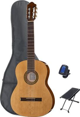 thomann classical guitars thomann classic 4/4 guitar left bundle