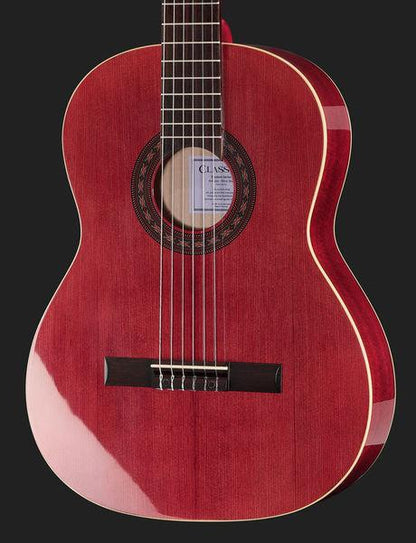thomann classical guitars thomann classic 4/4 guitar wine red