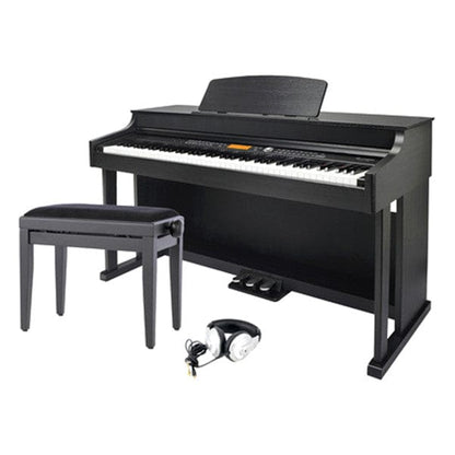 thomann digital pianos black thomann dp-95 arranger digital piano set   