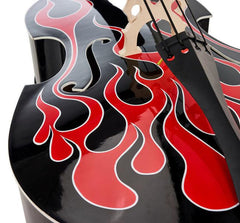 Thomann Double Bass Thomann Rockabilly Pro Airbrush I BKR