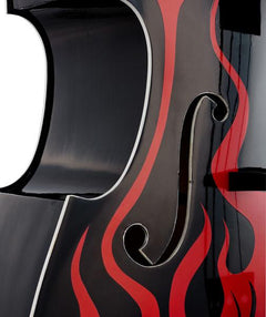 Thomann Double Bass Thomann Rockabilly Pro Airbrush II BKR