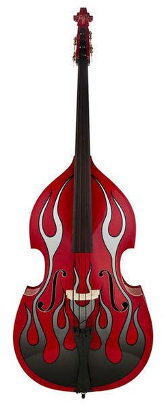 Thomann Double Bass Thomann Rockabilly Slap Flames Bass RD