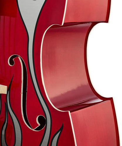 thomann double bass thomann rockabilly slap flames bass rd