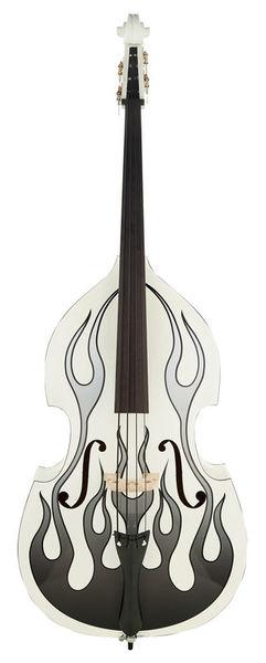 thomann double bass thomann rockabilly slap flames bass wh