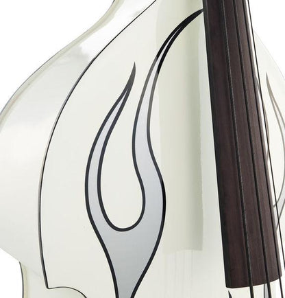 thomann double bass thomann rockabilly slap flames bass wh