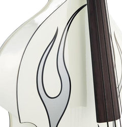 Thomann Double Bass Thomann Rockabilly Slap Flames Bass WH