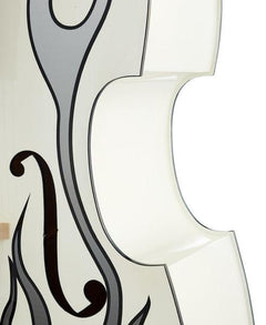 Thomann Double Bass Thomann Rockabilly Slap Flames Bass WH