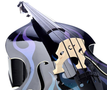 Thomann Double Bass Thomann Rockabilly Sparkle Flames B/P
