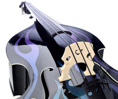 Thomann Double Bass Thomann Rockabilly Sparkle Flames B/P