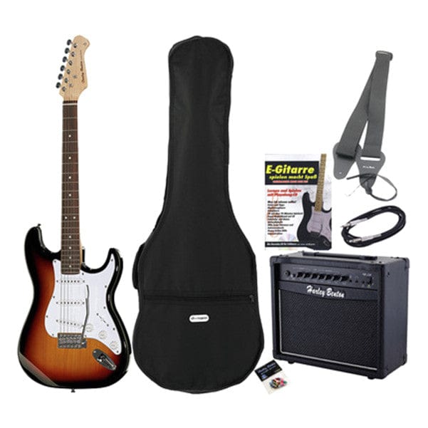 thomann electric guitars 3-tone sunburst high gloss thomann g2 electric guitar set    