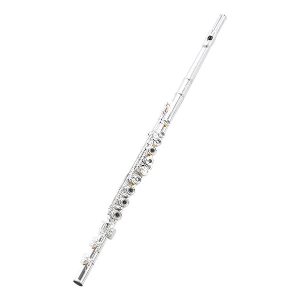 thomann flutes thomann kotori kf-rceo transverse flute - high gloss silver plated