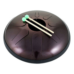 Thomann Hand Percussions Dark Red Powder Coated Thomann 30cm Sphere Steel Tongue Drum with Pickup