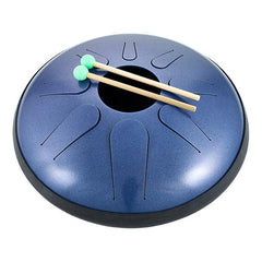 Thomann Hand Percussions Ocean Blue Powder Coated Thomann 30cm Sphere Steel Tongue Drum with Pickup