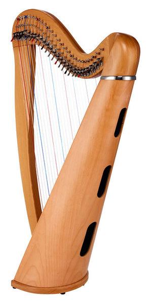 thomann harps thomann roundback harp beechwood 27