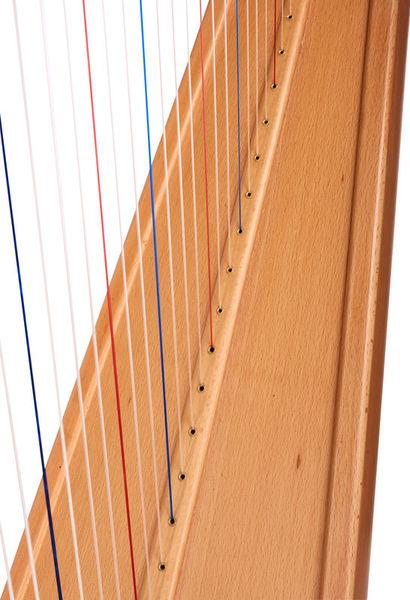 thomann harps thomann roundback harp beechwood 34