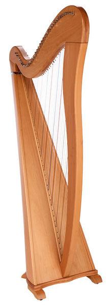 thomann harps thomann roundback harp beechwood 38