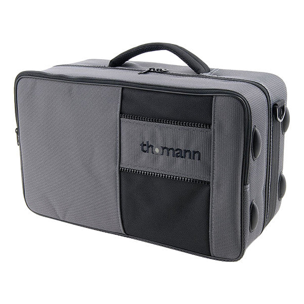 thomann horn gigbags cases and covers thomann oblong flugelhorn light case - grey and black