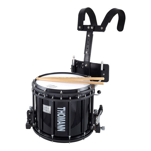 thomann marching snare drums black thomann sd1412 ht marching snare drum   #color_black
