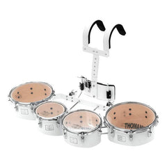Thomann Marching Tom-Toms White Thomann QT04 Marching Quad Tom Set