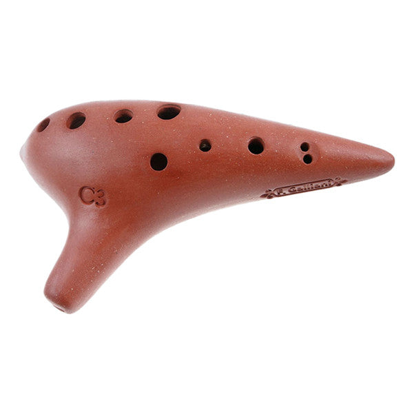 thomann ocarinas thomann 10-hole c3 alto f.galliani ocarina - terracotta