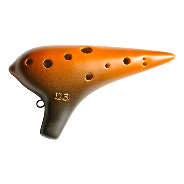 thomann ocarinas thomann 10-holes d3 concert ocarina - black-brown