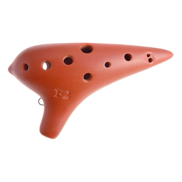 thomann ocarinas thomann 10-holes f2 concert ocarina - natural
