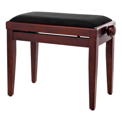 thomann piano benches mahogany matte thomann kb-45 piano bench - black velour upholstery      