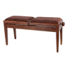 Thomann Piano Benches Walnut Matte Thomann KB-245 Double Piano Bench