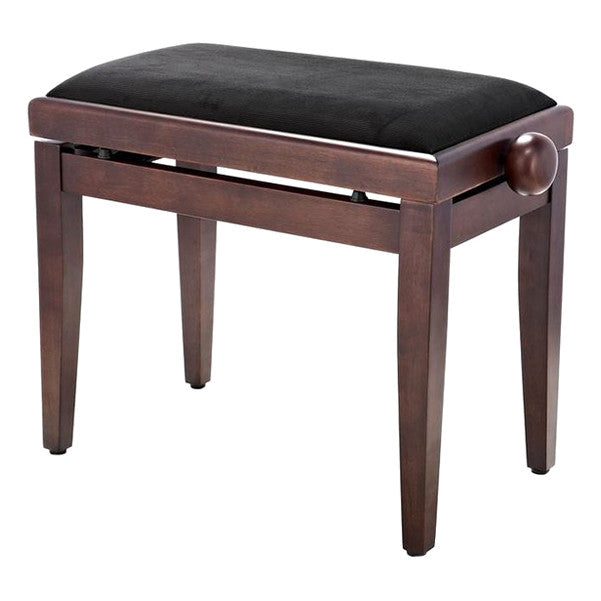 thomann piano benches walnut matte thomann kb-45 piano bench - black velour upholstery      #color_walnut-matte