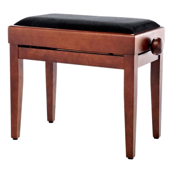 thomann piano benches walnut matte thomann kb-55 piano bench - black velvet upholstery    