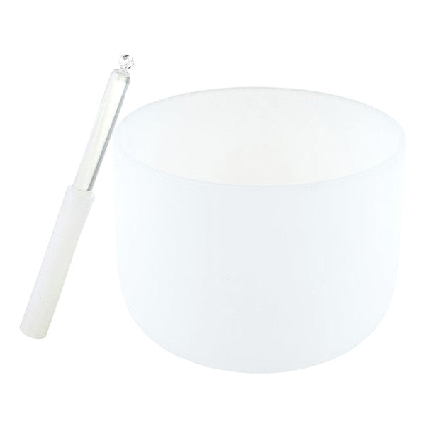 thomann singing bowls thomann 8-inch classic frosted crystal singing bowl - note b
