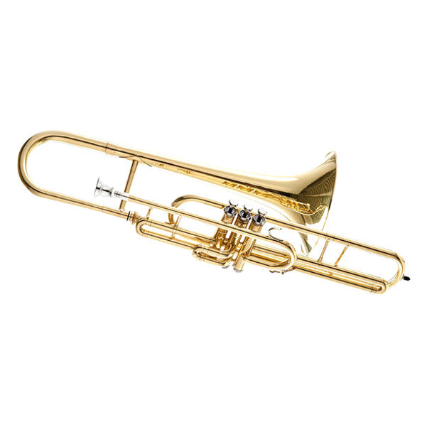 thomann trombones thomann mb-20 short c-valve trombone - clear lacquer