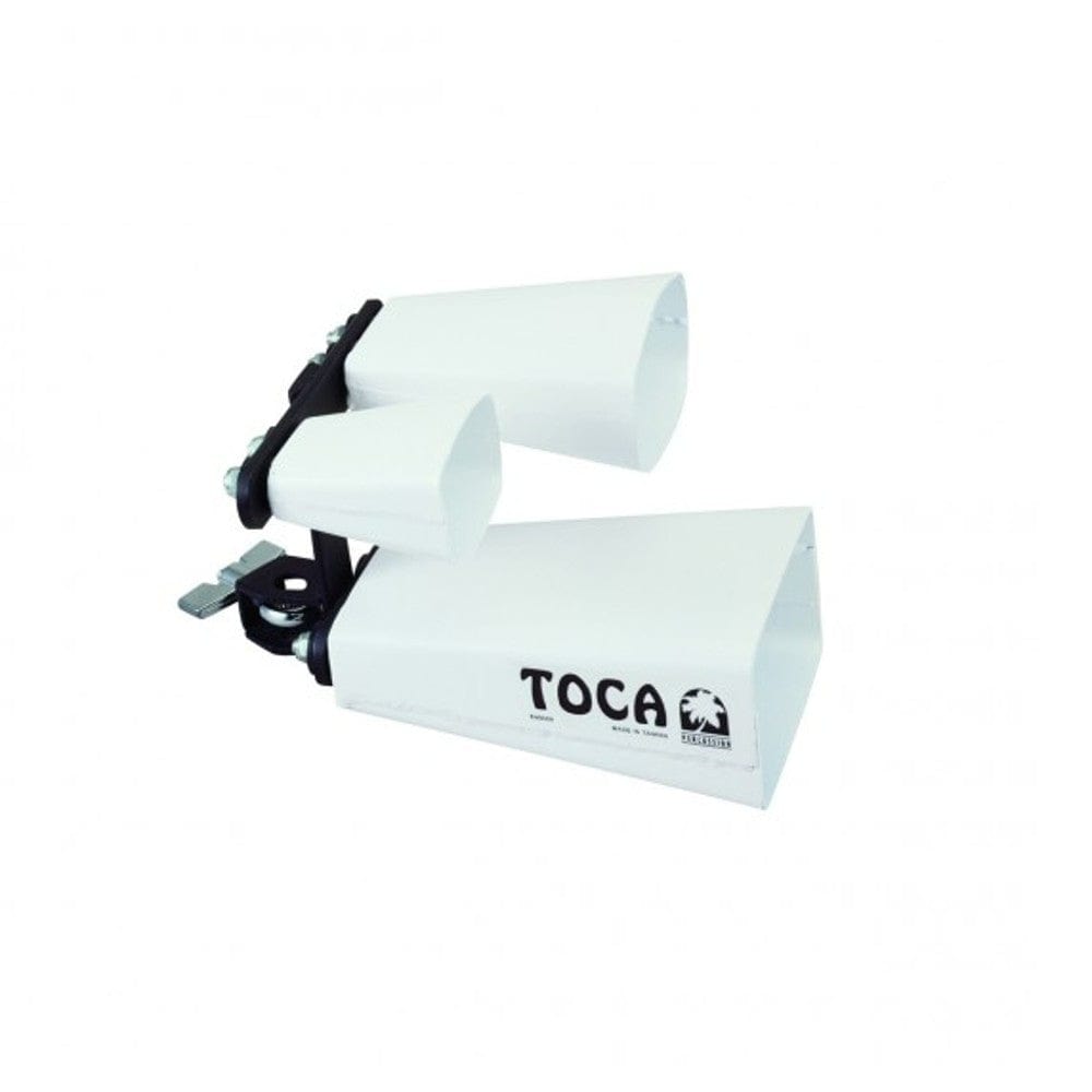 Toca Cowbells Toca 4354 T Triple Fusion Bells with Mount White