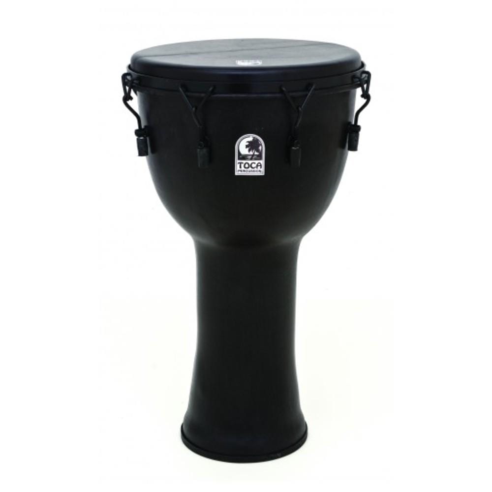 toca djembes toca sfdmx-14bmb freestyle mechanically tuned 14 inch djembe with bag - black mamba