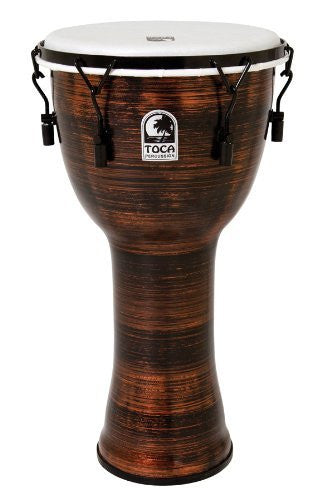 toca djembes toca tf2dm-12sc freestyle ii mechanical djembes spun copper