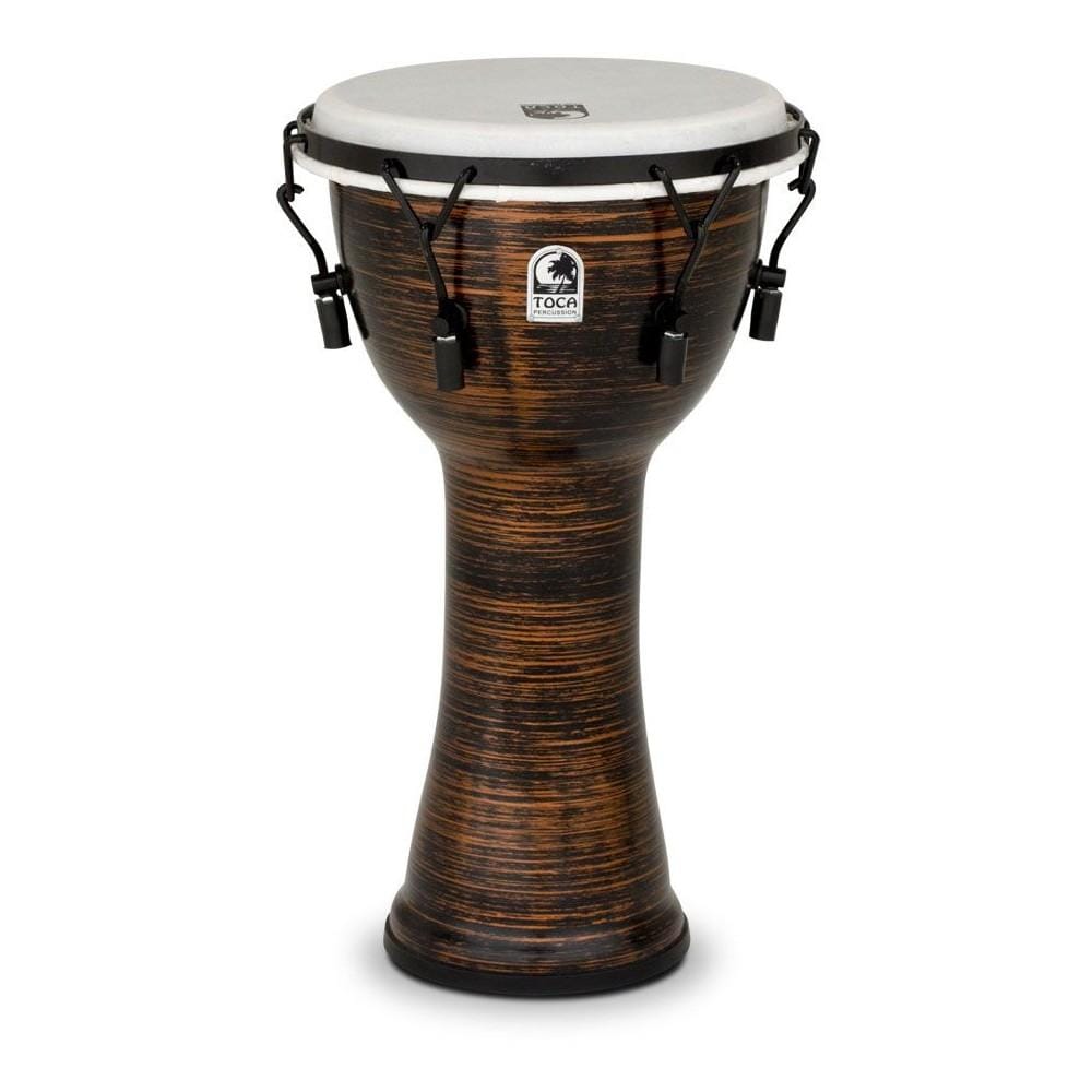 toca djembes toca tf2dm1-0sc freestyle ii mechanicaly tuned 10 inch djembe