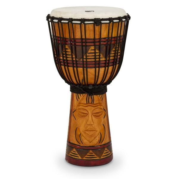 toca djembes toca todj-10tm origin series rope tuned wood 10-inch djembe - tribal mask
