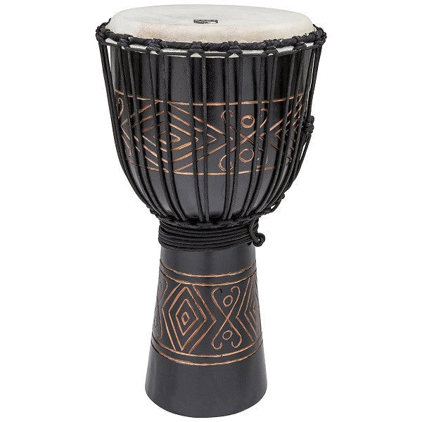 toca djembes toca tssdj-lbo street series 12inch black onyx djembe (large)
