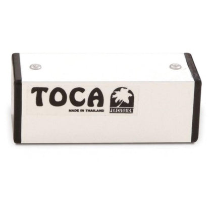 toca shakers 4 inch toca t-220 aluminum square shaker- white    