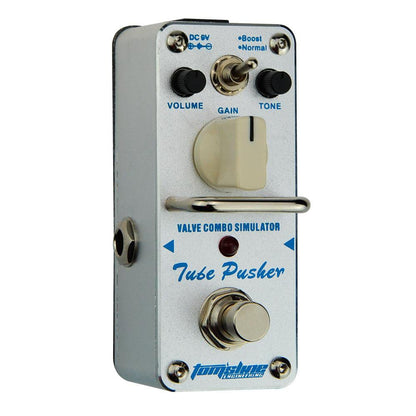 tomsline effect pedals tomsline atp-3 tube pusher valve combo simulator guitar effects pedal