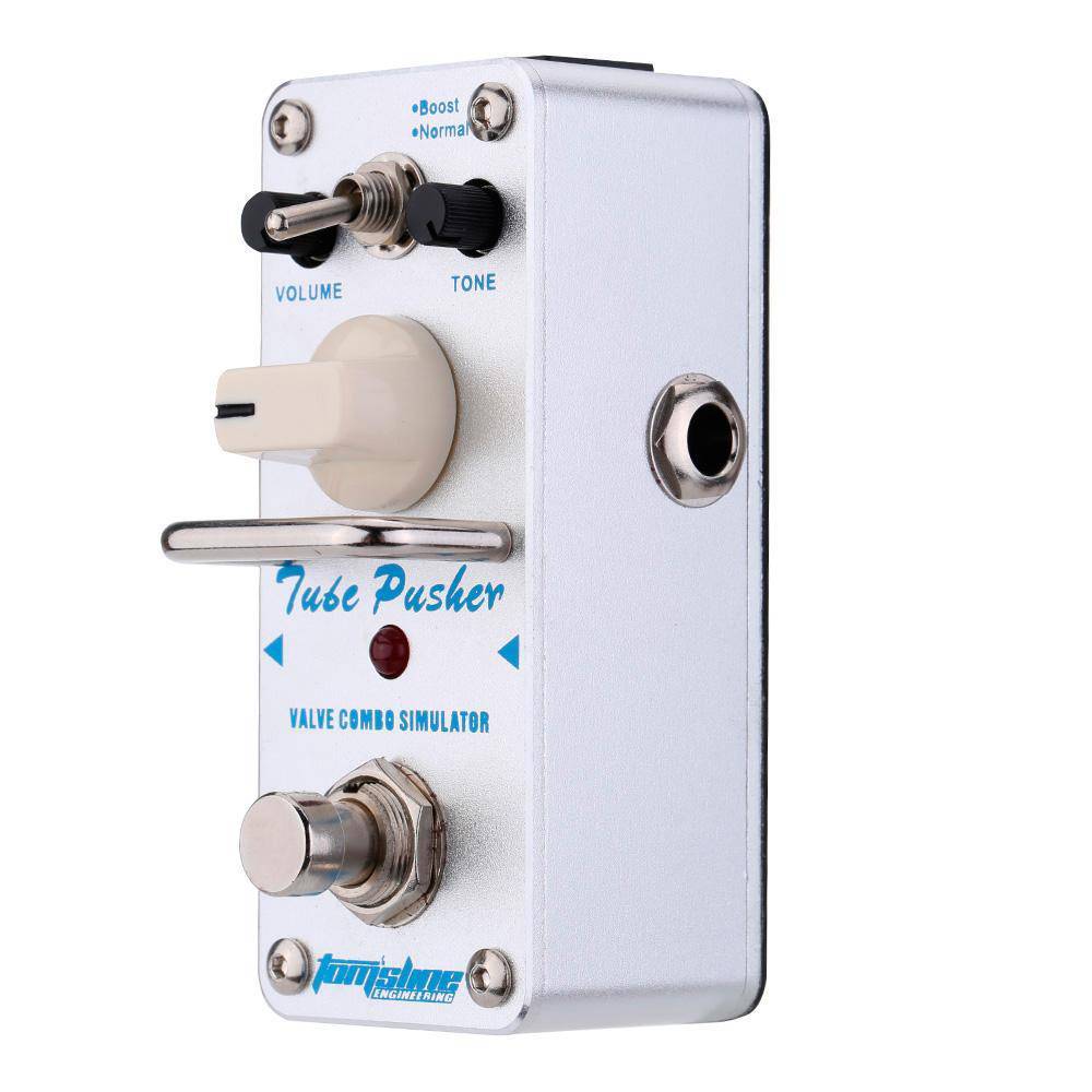 tomsline effect pedals tomsline atp-3 tube pusher valve combo simulator guitar effects pedal