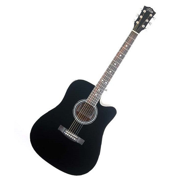 Trinity Acoustic Guitars Black Color Trinity Highway 41 Semi-Acoustic Cutaway Guitar