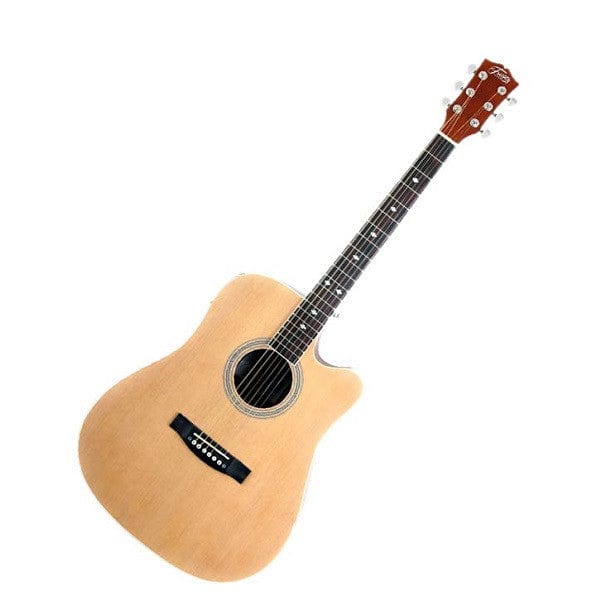 Trinity Acoustic Guitars Natural Color Trinity Highway 41 Semi-Acoustic Cutaway Guitar 