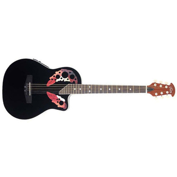 trinity electro acoustic guitars black trinity orion 1 38inch electro acoustic cutaway guitar    #color_black