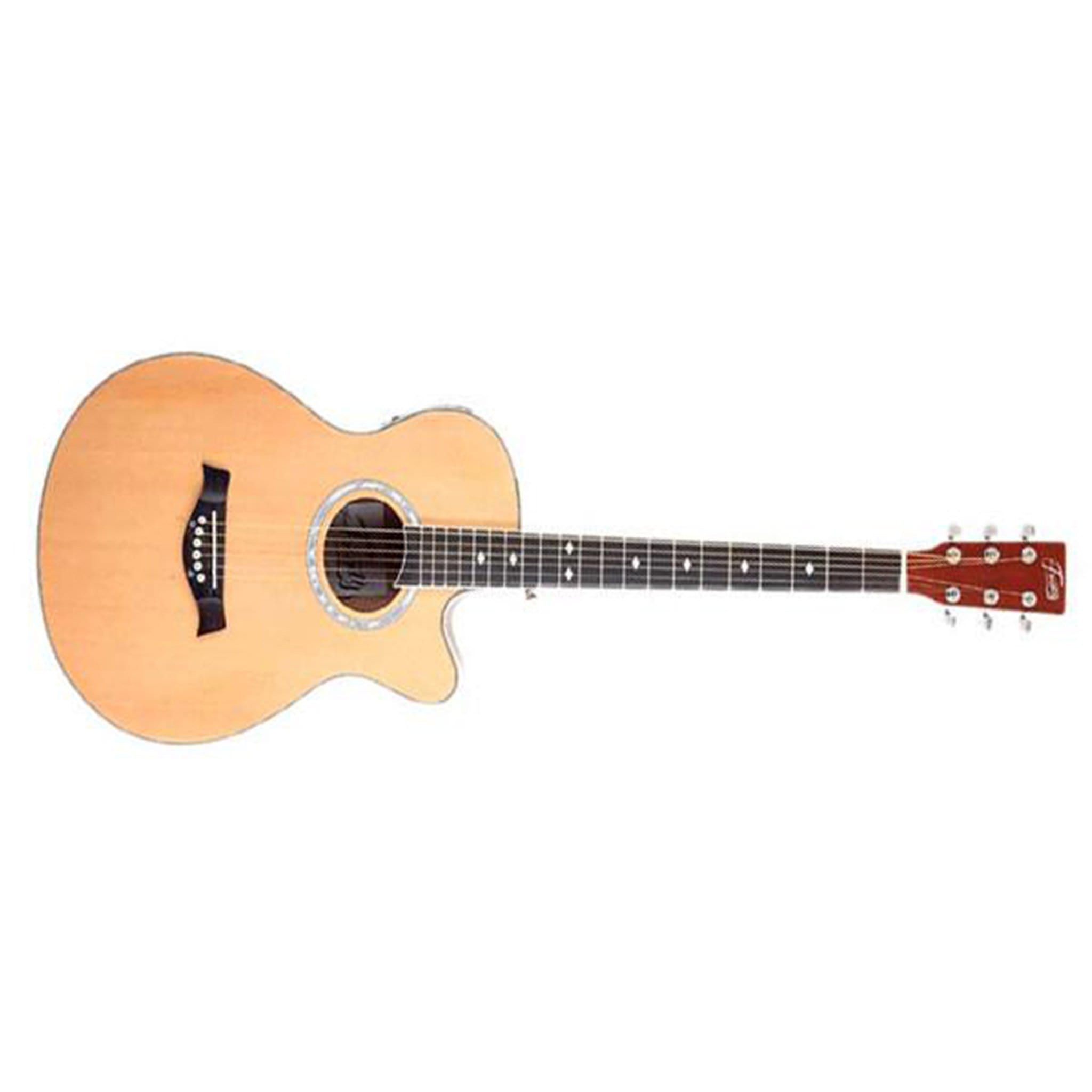 Trinity Electro Acoustic Guitars Natural Color Trinity TNY-6000 40inch Electro-Acoustic Cutaway Guitar