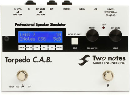 two notes effect pedals two notes torpedo cab